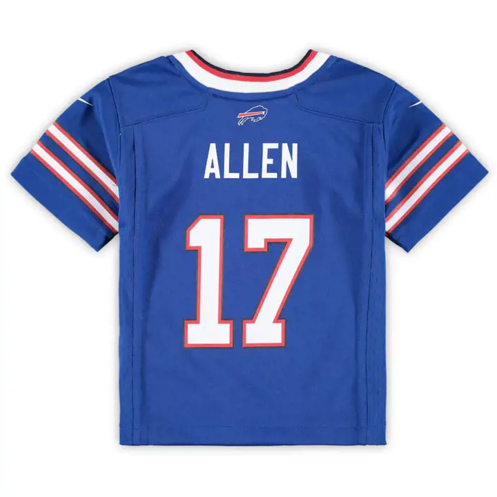 Maillot de match NFL bébé Buffalo Bills Josh Allen bleu