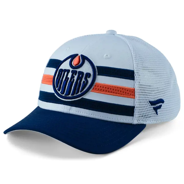 Casquette Edmonton Oilers 21 NHL Yth Ap Draft marine/blanc