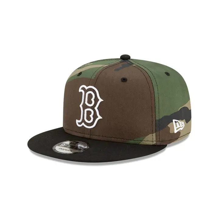 BOSTON RED SOX MLB Woodland Flag 9FIFTY camouflage/noir