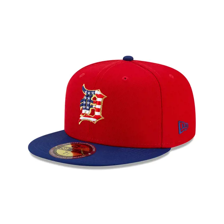 DETROIT TIGERS MLB Americana Patch 59FIFTY Rouge/Marine