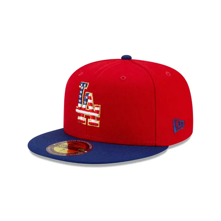 LOS ANGELES DODGERS MLB Casquette 59FIFTY Americana Rouge/Bleu marine
