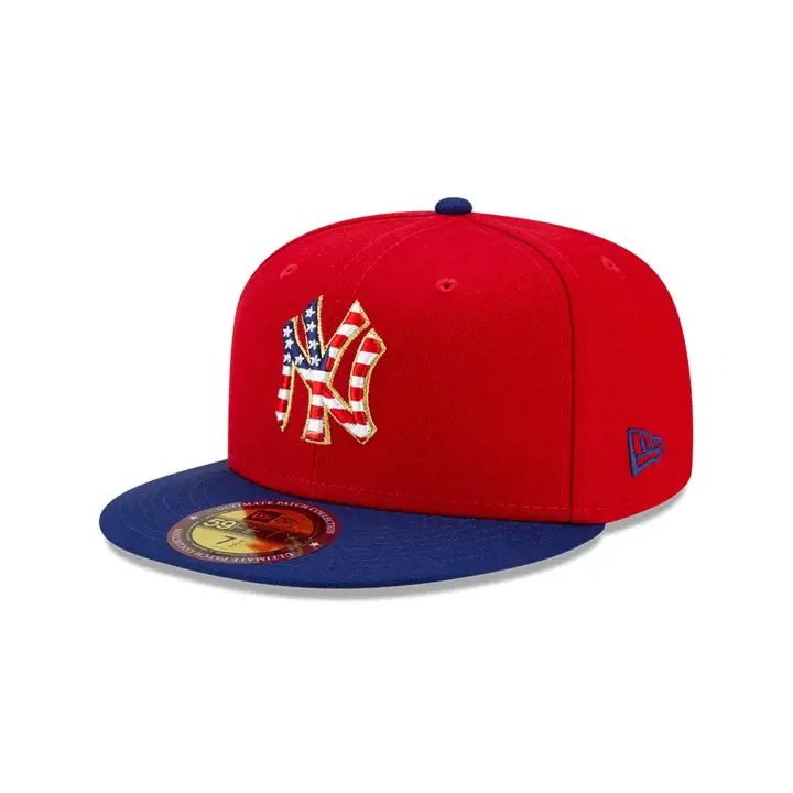 Casquette NEW YORK YANKEES MLB Americana Patch 59FIFTY Rouge/Bleu marine