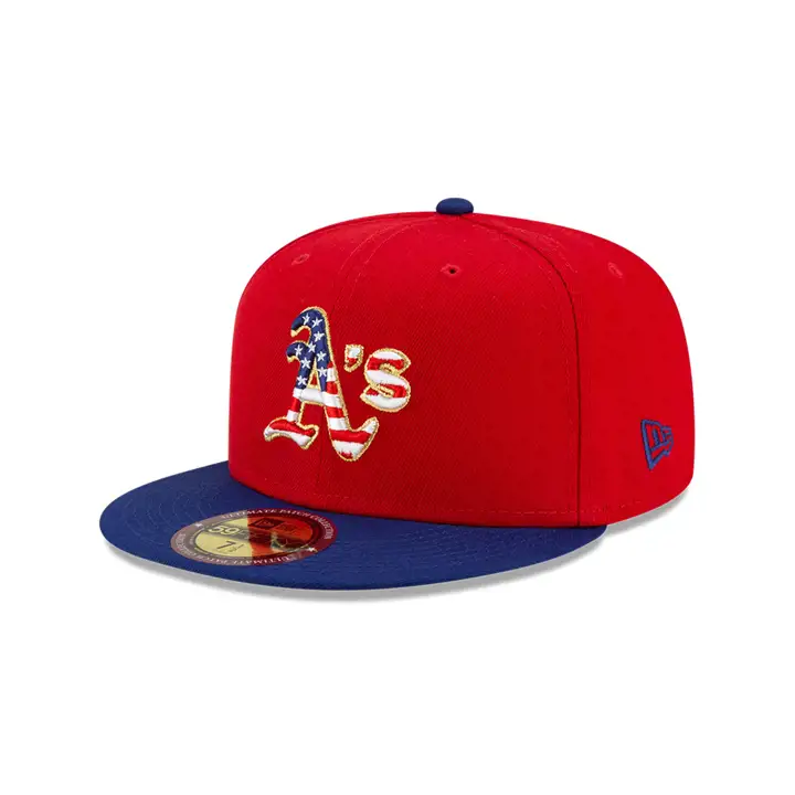 Casquette OAKLAND ATHLETICS MLB Americana Patch 59FIFTY Rouge/Bleu marine