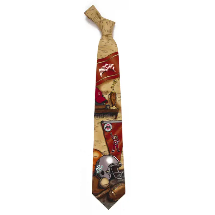 Cravate en polyester Ohio State Buckeyes Nostalgia
