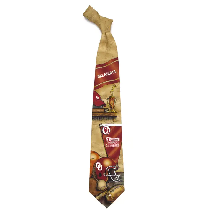 Cravate en polyester Oklahoma Sooners Nostalgia
