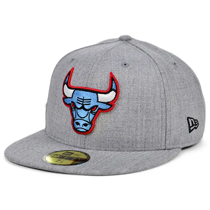 CHICAGO BULLS NBA HOOP TEAM 59FIFTY Gris chiné