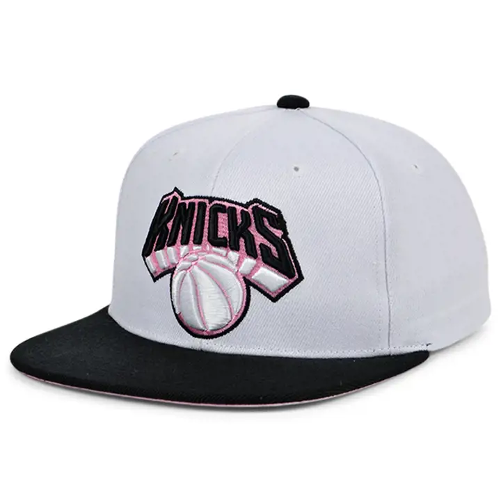 NEW YORK KNICKS NBA BOTTOMS UP CASQUETTE SNAPBACK blc/noi