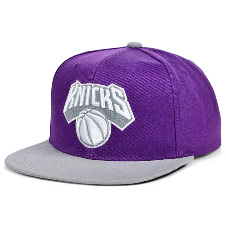 NEW YORK KNICKS NBA SMOOTH SAILING SNAPBACK pur/gri