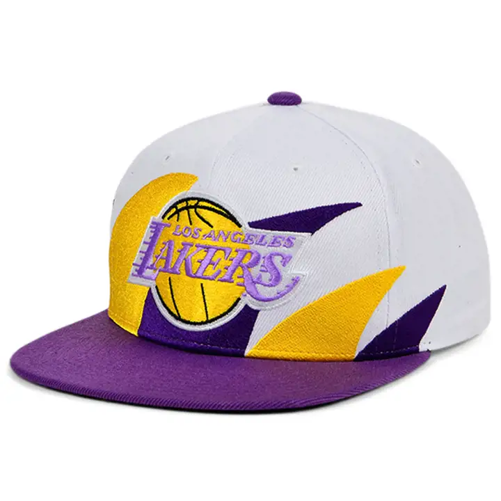 LOS ANGELES LAKERS HWC DOUBLE SHARK SNAPBACK blc/vio