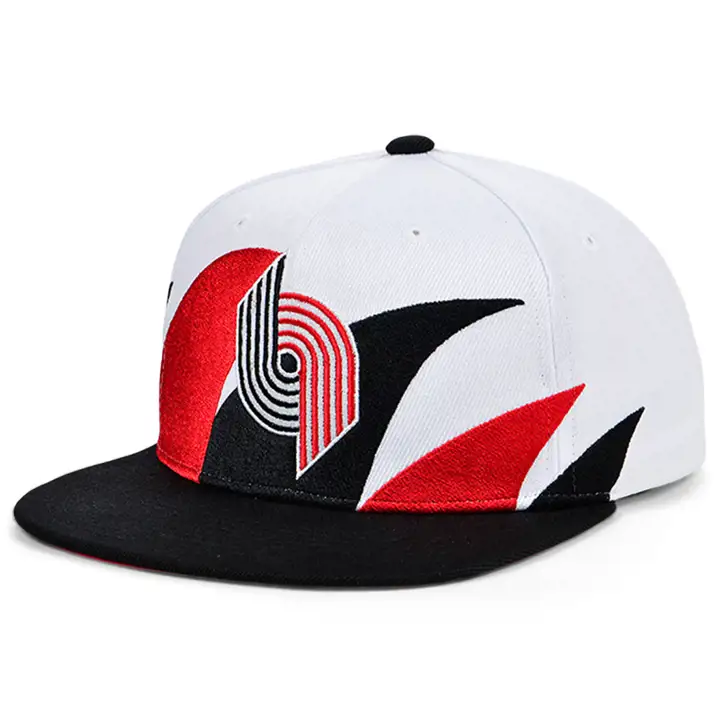 CASQUETTE SNAPBACK PORTLAND TRAIL BLAZERS HWC DOUBLE SHARK blc/noi
