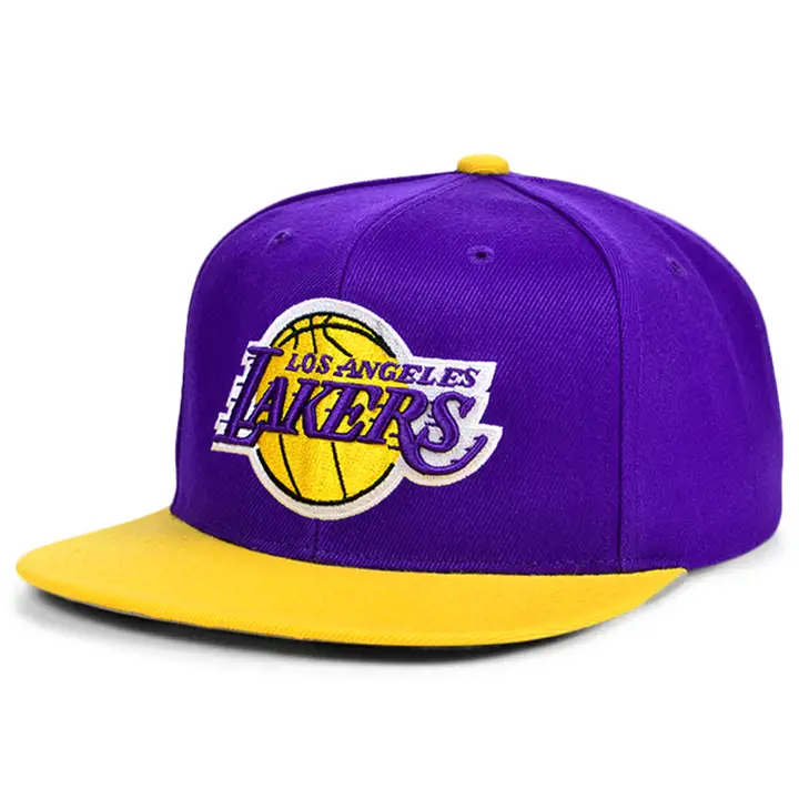 LOS ANGELES LAKERS NBA CASQUETTE SNAPBACK ÉCUSSON INSIGNE pur/gl