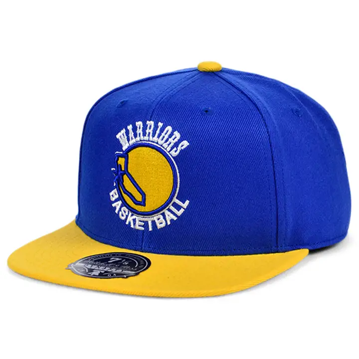 CASQUETTE AJUSTÉE GOLDEN STATE WARRIORS HWC ÉCUSSON ÉTABLI rbl/jaune