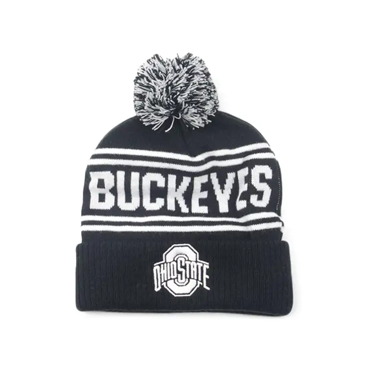 Bonnet en maille avec revers NCAA HIATUS Ohio State Buckeyes NOIR