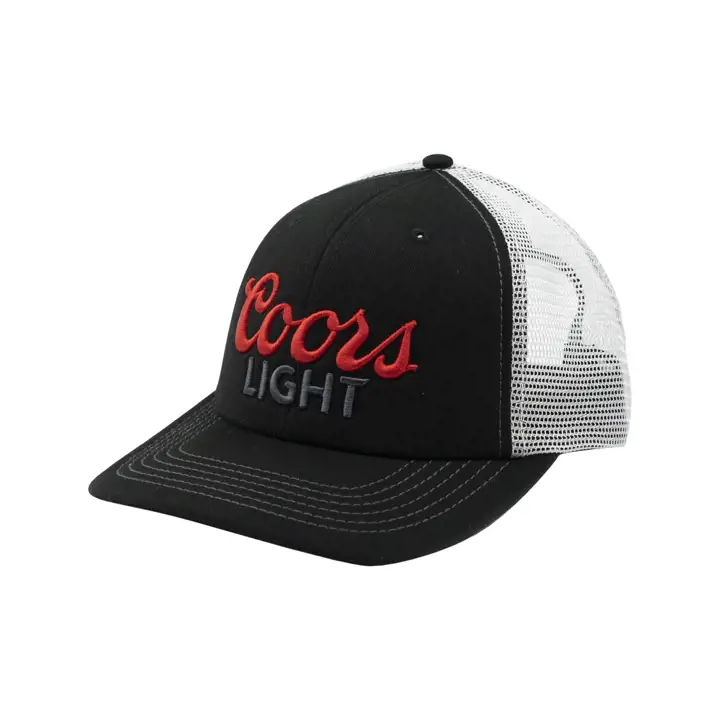 Casquette Coors Light Basic Beer Snap Back Trucker noire/blanche