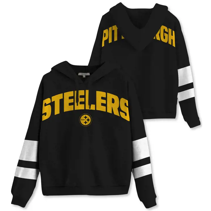 Polaire lignée femme STEELERS NFL noir/blanc