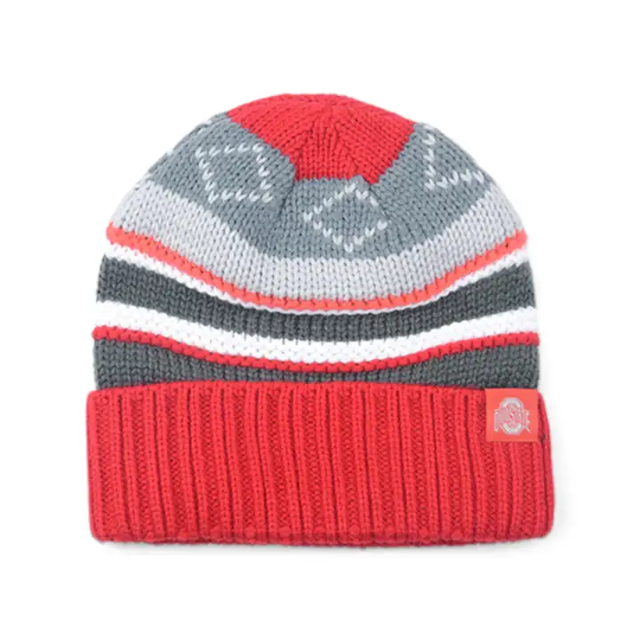 Bonnet tricoté Ohio State Buckeyes NCAA Numb K 2 avec revers AST