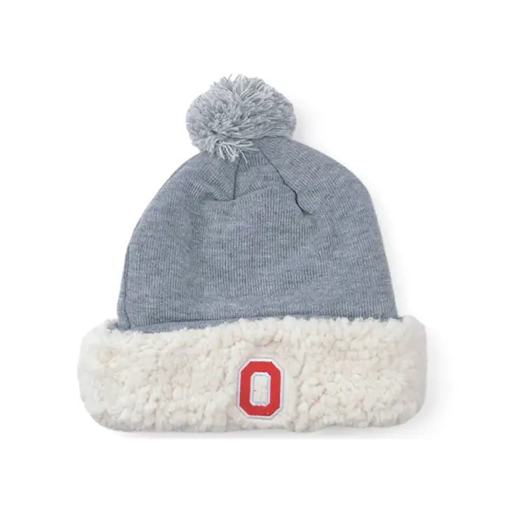 Ohio State Buckeyes NCAA Snugs Bonnet en maille à revers ROUGE/NOIR