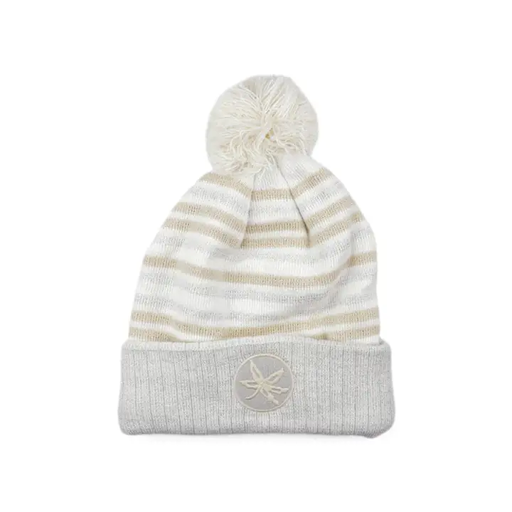 Ohio State Buckeyes NCAA Sophia Bonnet en tricot à revers WHT