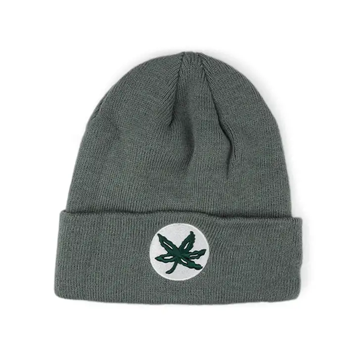 Bonnet tricoté avec revers « Tow Cuff » NCAA Buckeyes de l'Ohio State, gris
