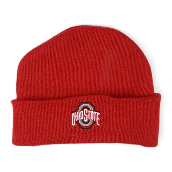 Ohio State Buckeyes NCAA Bonnet tricoté enfant Lil Cuff ROUGE