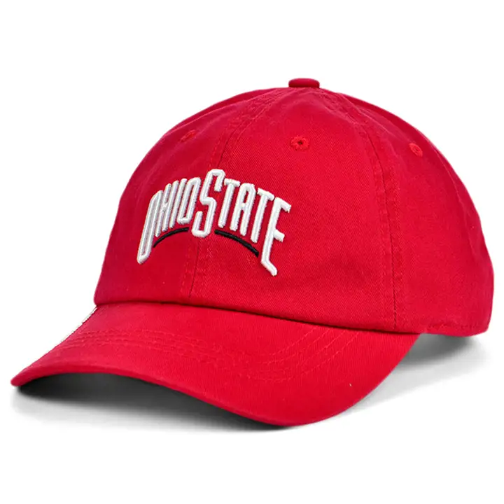 Casquette Ohio St B NCAA en coton lavé ajustable rouge