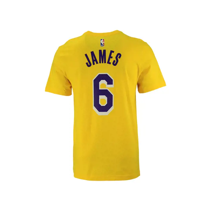 T-SHIRT JOUEUR NBA ICON DES LAKERS DE L.A. LeBron James jaune