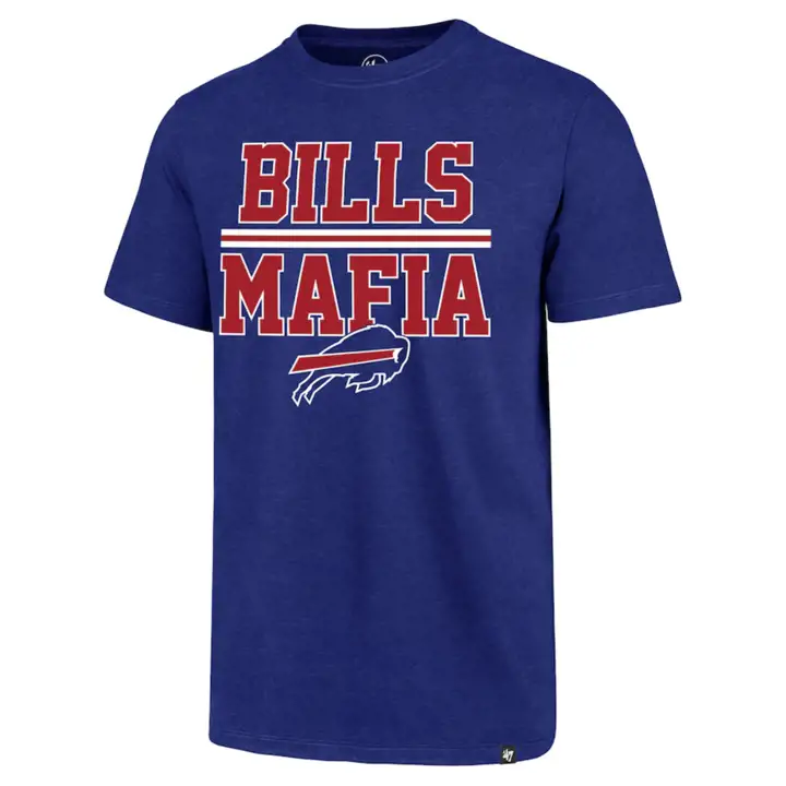 T-Shirt Club Régional Bills Mafia des BILLS de la NFL, bleu