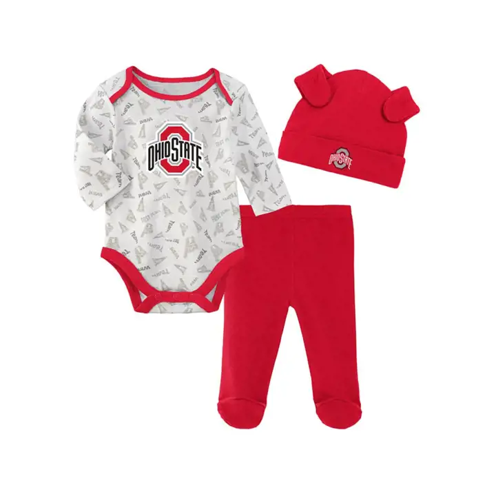 Ohio State Buckeyes NCAA Nouveau-né Plus Grand Petit Joueur ROUGE