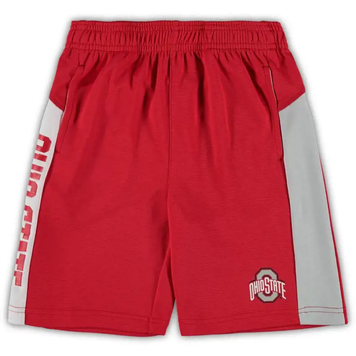 Short Rouge NCAA Youth "Down the Field" Buckeyes de l'Ohio State