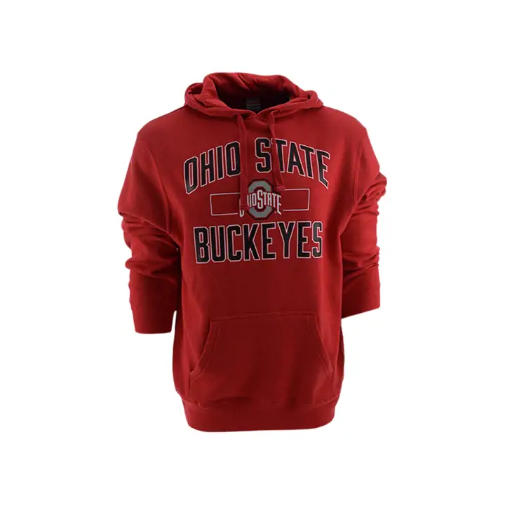 Sweat à capuche promotionnel NCAA Ohio State, rouge