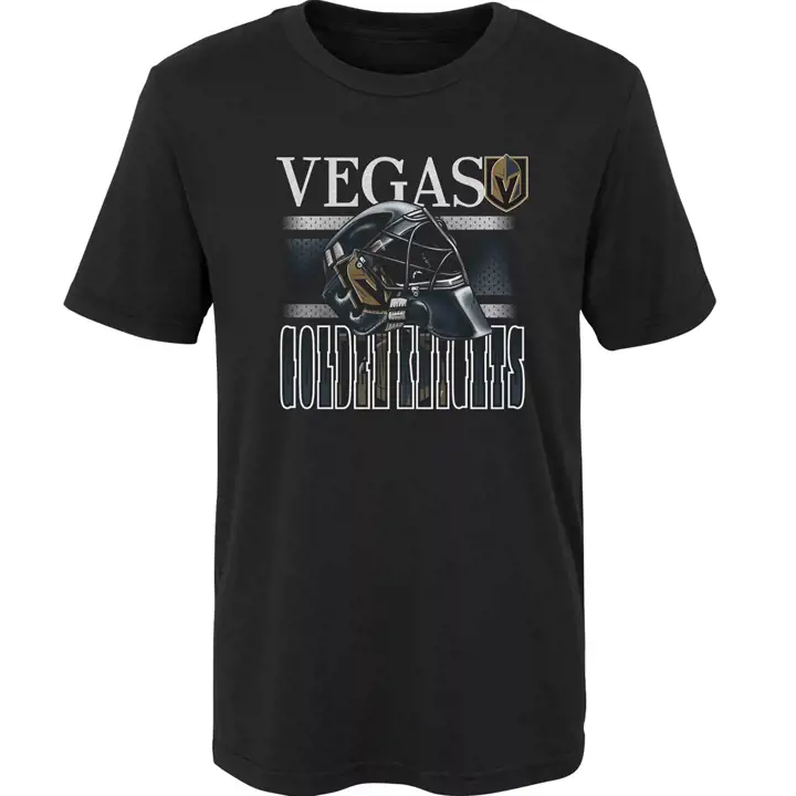 T-shirt Vegas Golden Knights LNH Casque Tête Jeunesse noir
