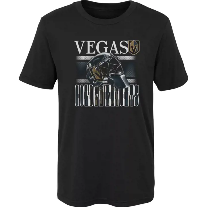 T-shirt Enfant Casque Tête Vegas Golden Knights LNH Noir