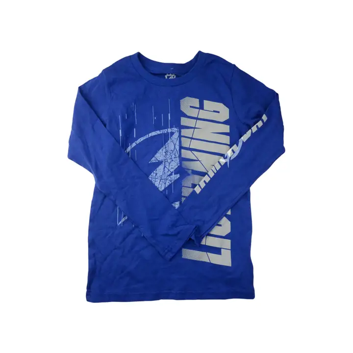 T-shirt à manches longues Tampa Bay Lightning LNH Youth Bonus Time bleu