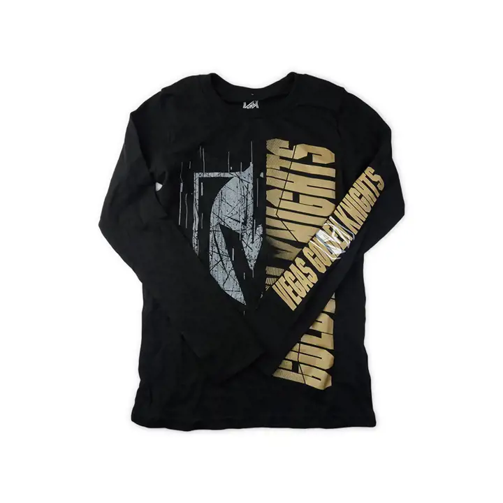 T-shirt ML enfant LNH Vegas Golden Knights Bonus Time noir