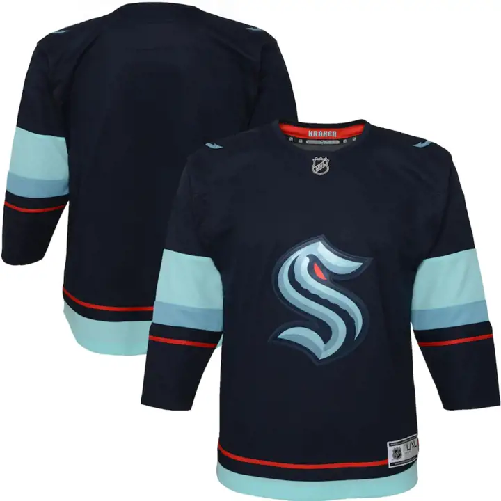 Maillot Kraken LNH Réplique Vierge Bébé marine