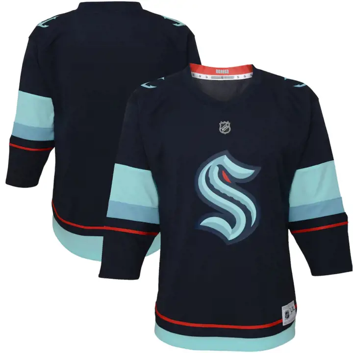 Maillot Réplique vierge Kraken de la LNH pour tout-petits, marine