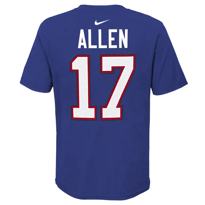 T-shirt NFL Bills pour jeune - collection Pride N&N 3.0 Josh Allen BLEU