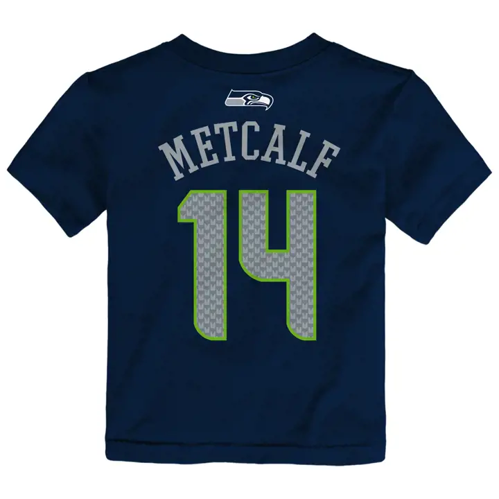 T-shirt enfant SEAHAWKS NFL Mainliner joueur D.K. Metcalf BLEU MARINE