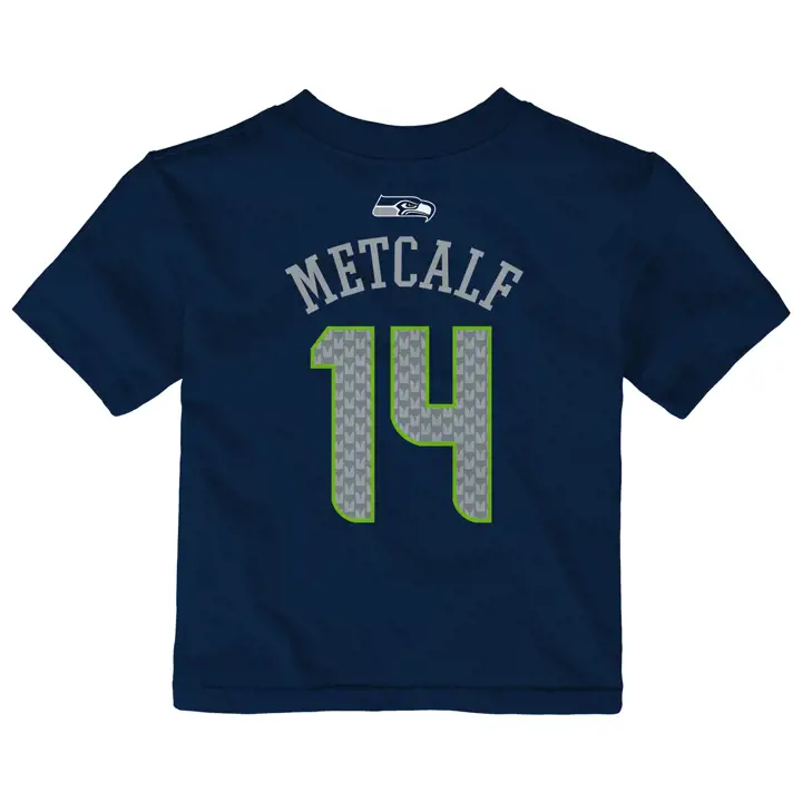 T-shirt bébé NFL Seahawks D.K. Metcalf coloris marine