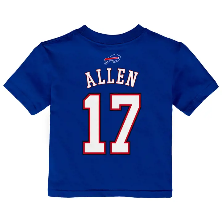 T-shirt bébé officiel Bills NFL Josh Allen BLEU