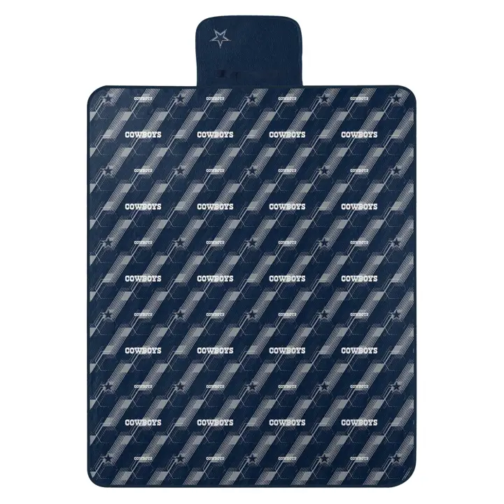 Couverture de pique-nique polaire extérieure Dallas Cowboys 60x72 marine/blanc