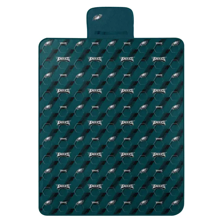 Couverture de pique-nique polaire d'extérieur Philadelphia Eagles 60x72 marine