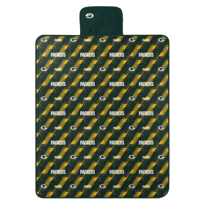 Couverture de pique-nique polaire d'extérieur Green Bay Packers 60x72 vert/jaune