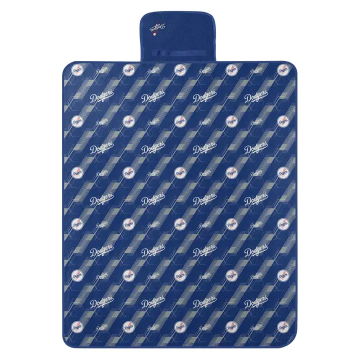 Couverture de pique-nique en polaire d'extérieur Los Angeles Dodgers 60x72 bleue
