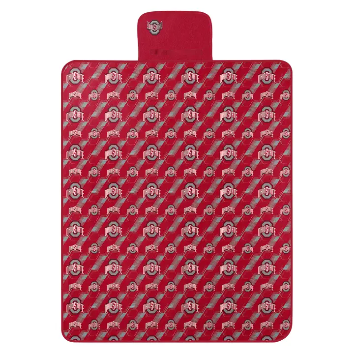 Couverture de pique-nique polaire d'extérieur Ohio State Buckeyes 60x72 rouge/