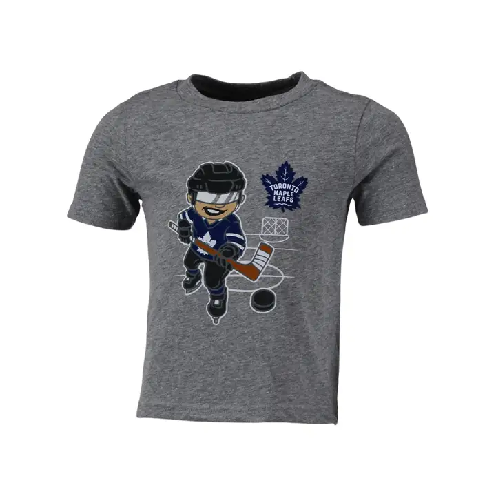 T-Shirt Bébé Toronto Maple Leafs LNH Sur la Glace gris