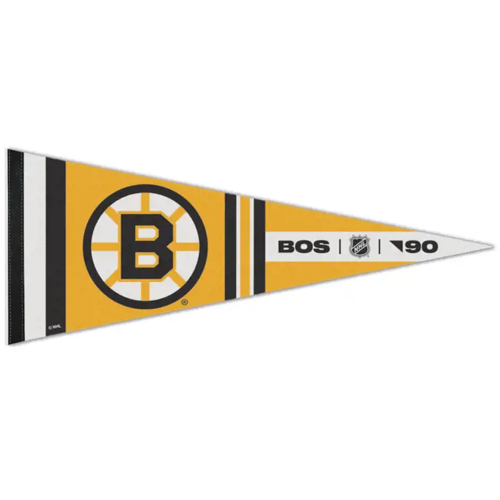 Boston Bruins 12x30 Fanion Premium jaune/noir
