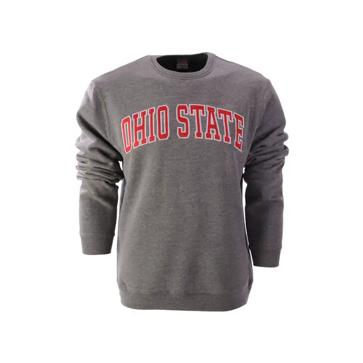 Sweat-shirt ras du cou molletonné NCAA Ohio State Buckeyes gris