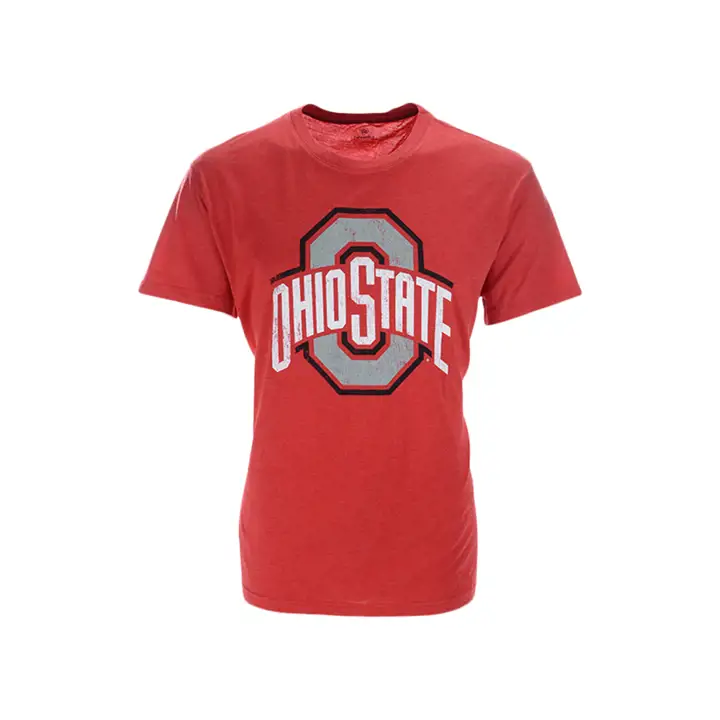 T-shirt trois couleurs Rouge Ohio State Buckeyes NCAA Heritage