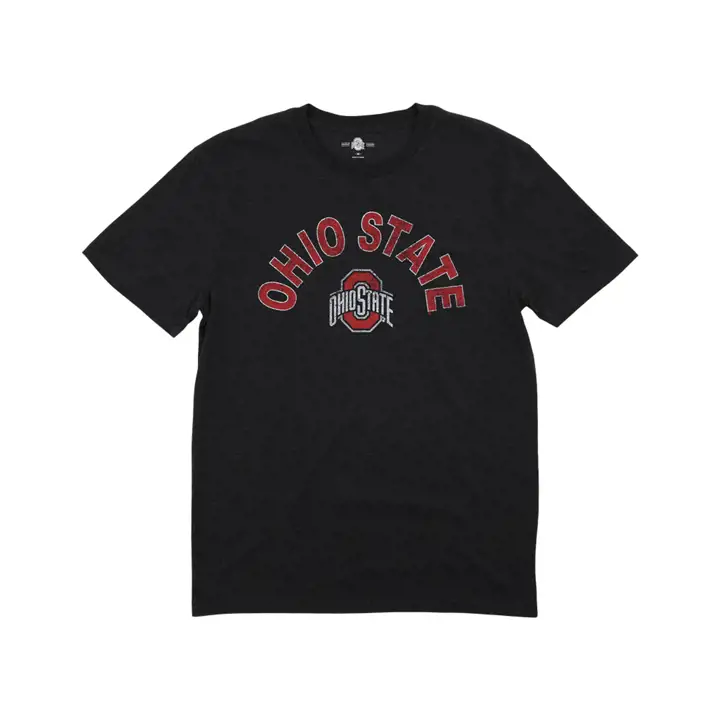 T-shirt Ohio State Buckeyes NCAA Héritage tri-mélange NOIR